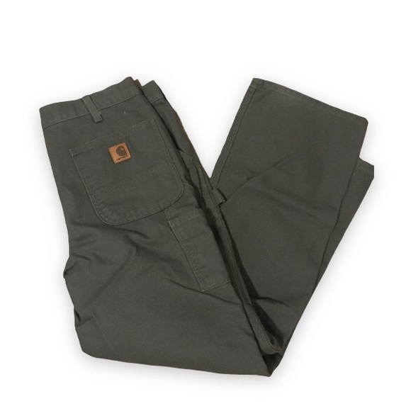 NWOT Carhartt Work Pants Dungaree Fit / Color Moss B11-MOS  / Size 36x32 - Picture 4 of 6